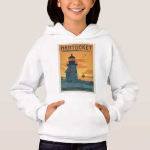 Brant Point Lighthouse   Nantucket MA Hoodie
