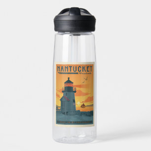 Brant Point Lighthouse   Nantucket MA Water Bottle