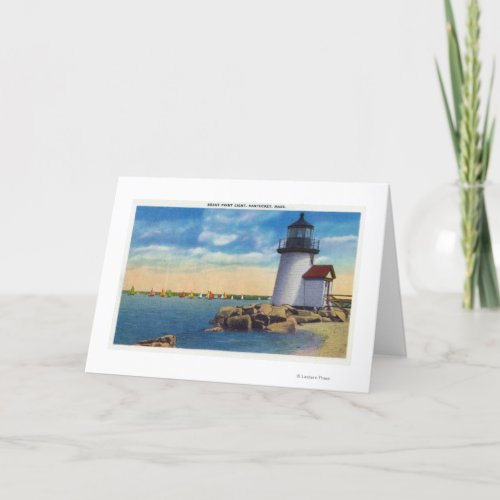 Brant Point Lighthouse Scene Card
