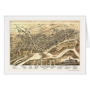 Brantford, ON, Canada Panoramic Map - 1875