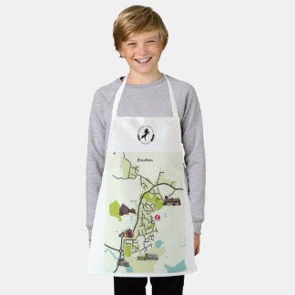 Brantham Map Apron for children
