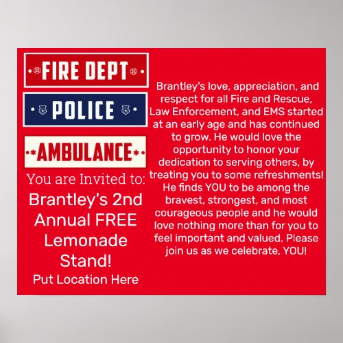 Brantleys Fire Police Ambulance Thunder_Cove Poster