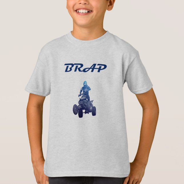 Brap Boys ATV Four Wheeler Rider Tee Shirt (Front)