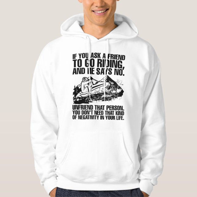 Brappp Life Riding Snowmobile Friend Hoodie (Front)