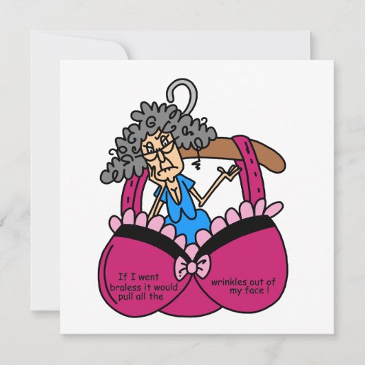 Bras and Wrinkles Humor (Front)