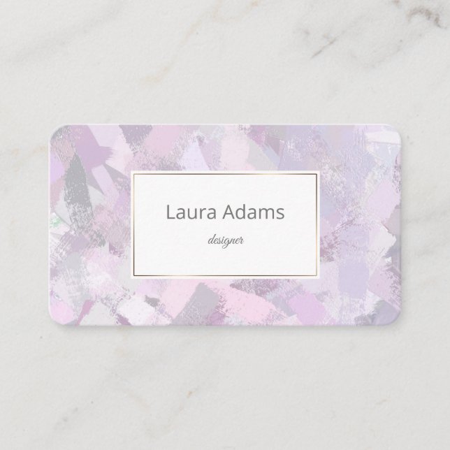 Brash strokes texture business card (Front)