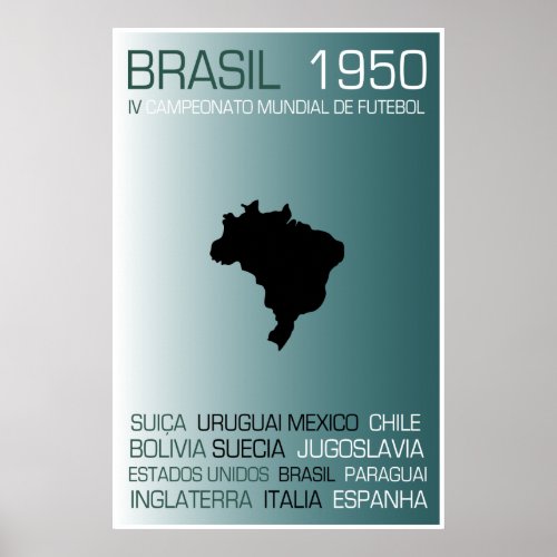 BRASIL1950 COPA MUNDIAL POSTER