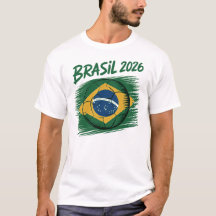 Brasil 2026 Minimalist T-Shirt | Clean Soccer Fan 