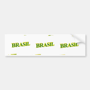 Brasil 3D Bumper Sticker