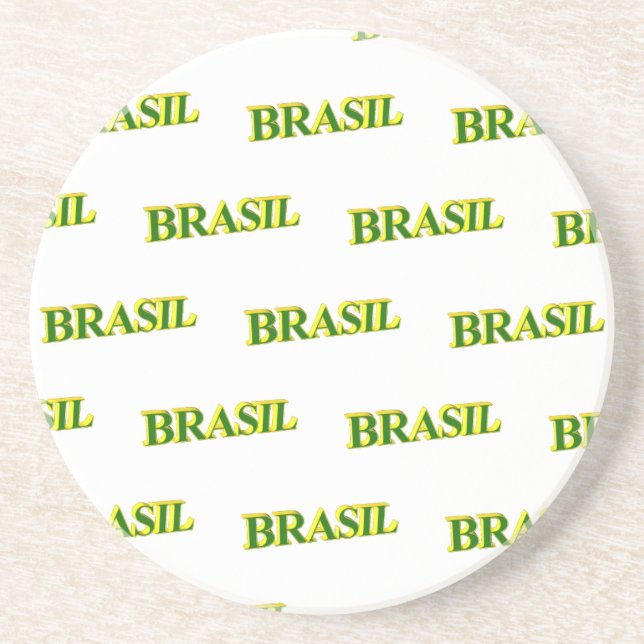 Brasil 3D Sandstone Coaster (Front)