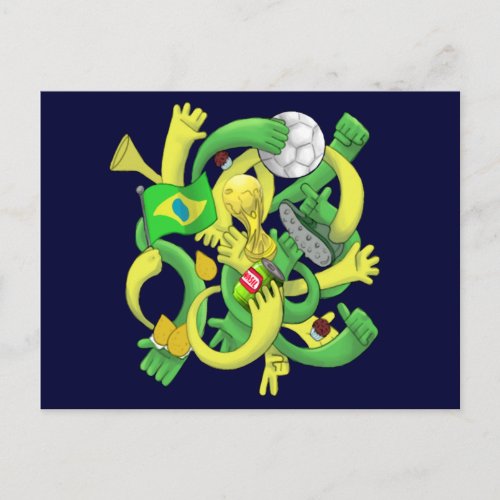 Brasil Brazil culture soccer futebol gifts Postcard