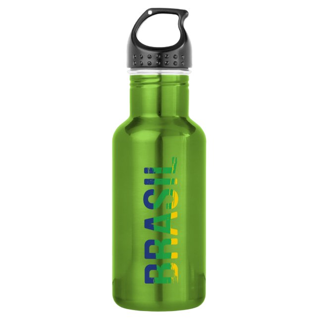 Brasil - Brazil Stainless Steel Water Bottle (Front)