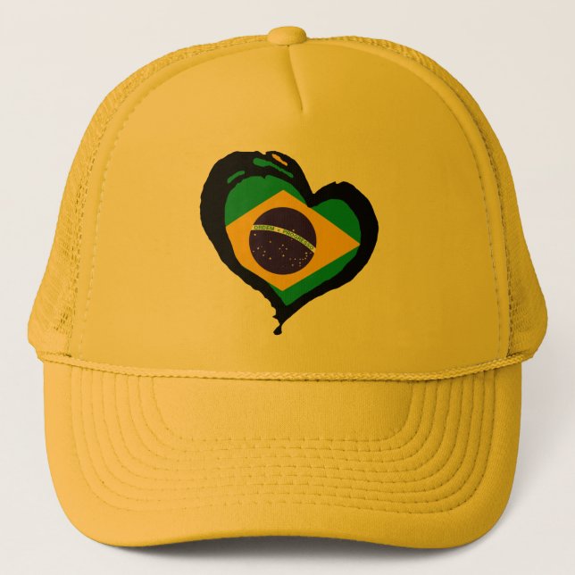 Brasil Brazil Trucker Hat (Front)