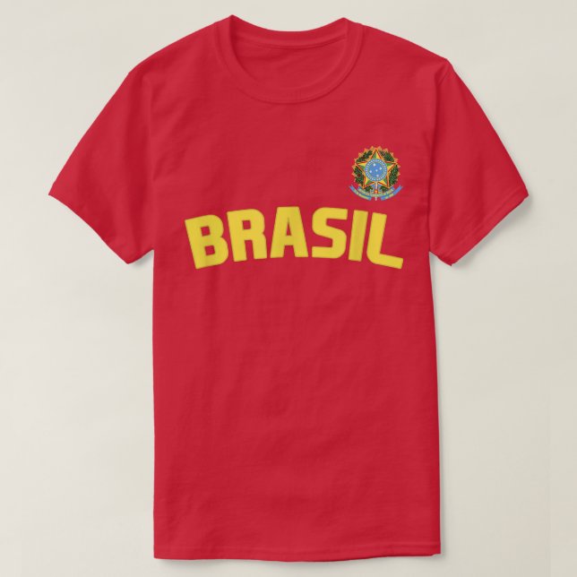 Brasil Brazilian Pride Brazil Flag International C T-Shirt (Design Front)