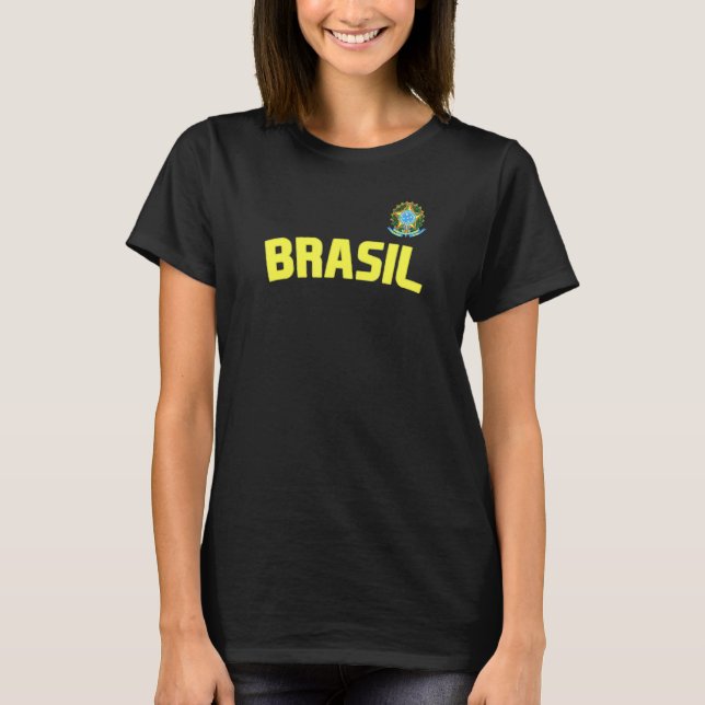 Brasil Brazilian Pride Brazil Flag International C T-Shirt (Front)