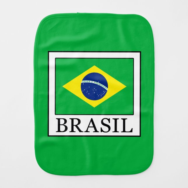 Brasil Burp Cloth (Front)