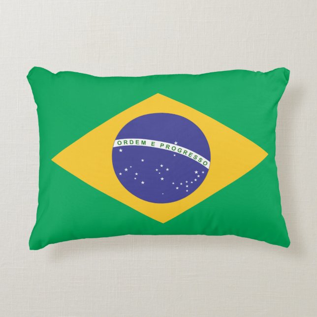 Brasil flag accent pillow (Front)