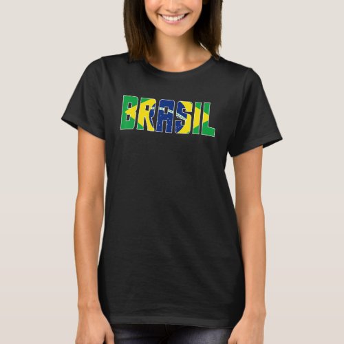 Brasil Flag Brazilian Soccer Fan Men Women Boys Gi T_Shirt