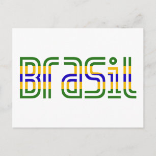 Brasil Flag Colors! Postcard