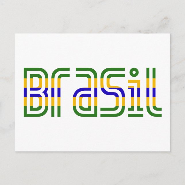 Brasil Flag Colors! Postcard (Front)