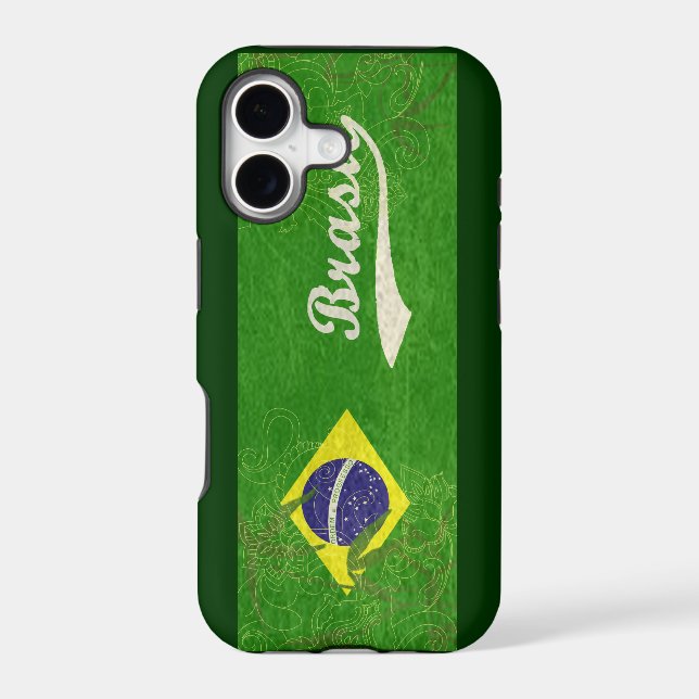Brasil Flag Iphone Case (Back)