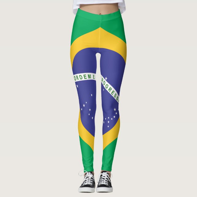 Brasil flag leggings (Front)