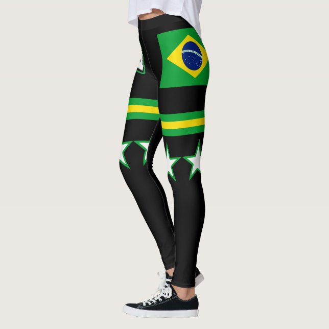 Brasil Flag Leggings (Left)