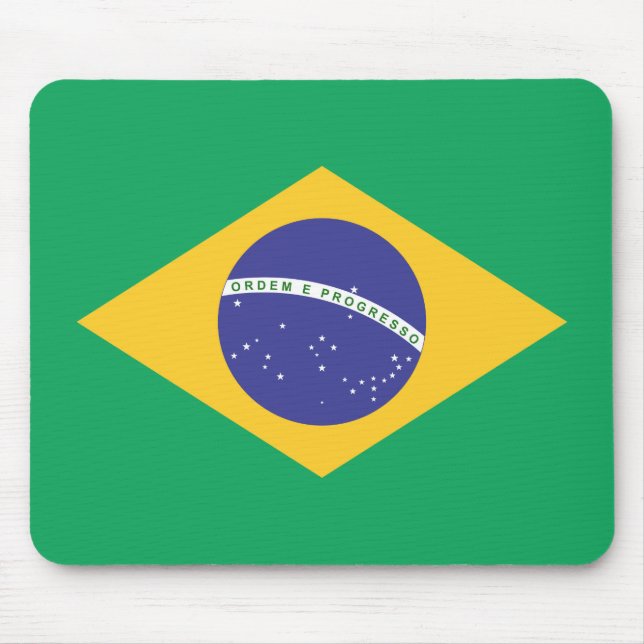 Brasil flag mouse pad (Front)