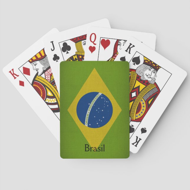 Brasil Flag Poker Cards (Back)