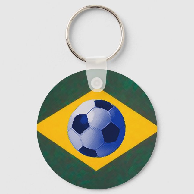 BRASIL FOOTBALL LOVERS KEYCHAIN (Front)