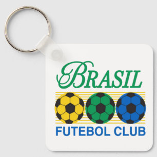 Brasil Futebol Club Vintage Soccer Keychain