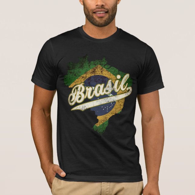 Brasil Map T-Shirt (Front)
