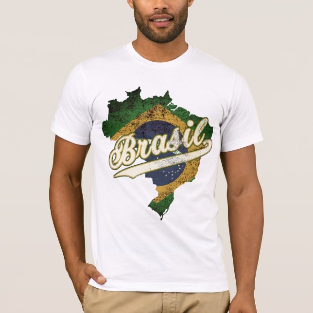Brasil Map T-Shirt (Front)