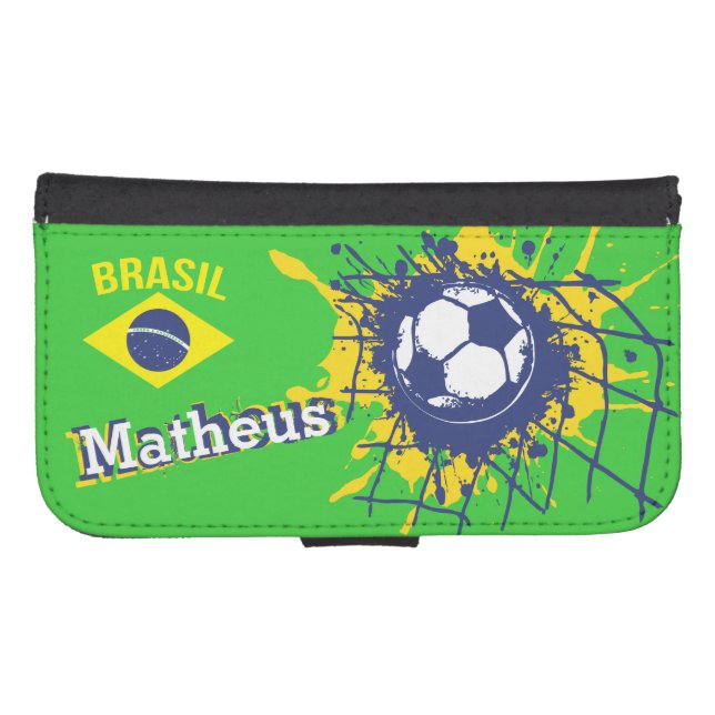 Brasil soccer football goal named flap case (Front (Horizontal))