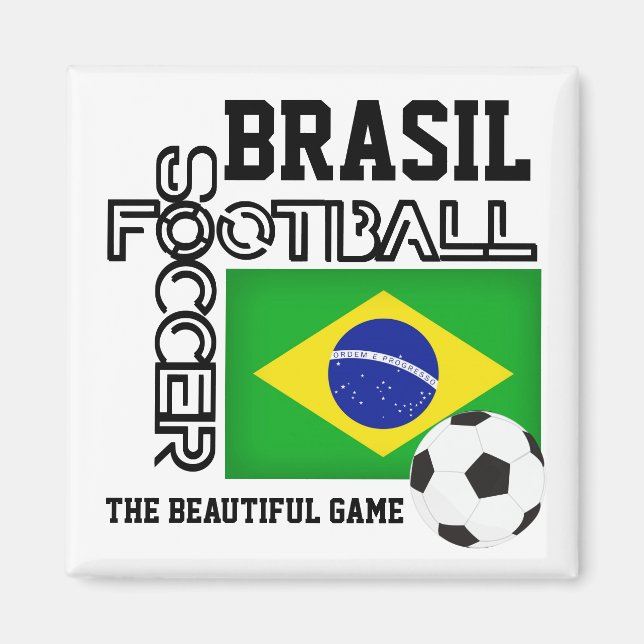 BRASIL Soccer Football Magnet (Front)