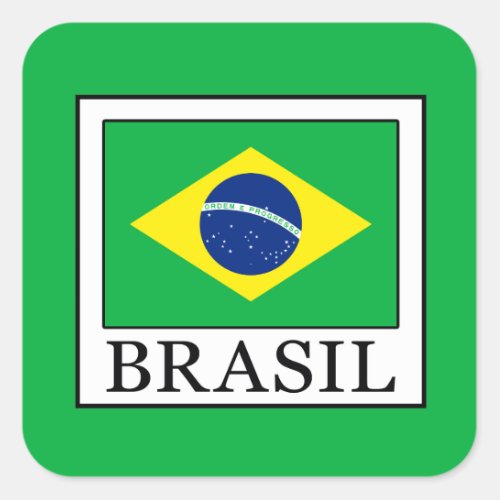 Brasil Square Sticker