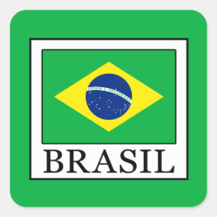 Brasil Square Sticker