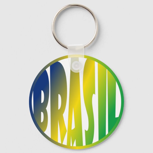 Brasil Verde Amarelo Keychain (Front)
