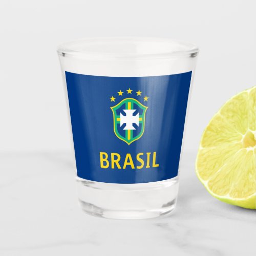 Brasil Yellow Shot Glass
