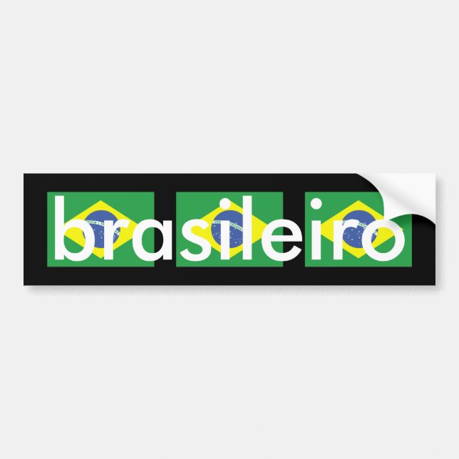 Brasileiro Bumper Sticker (Front)