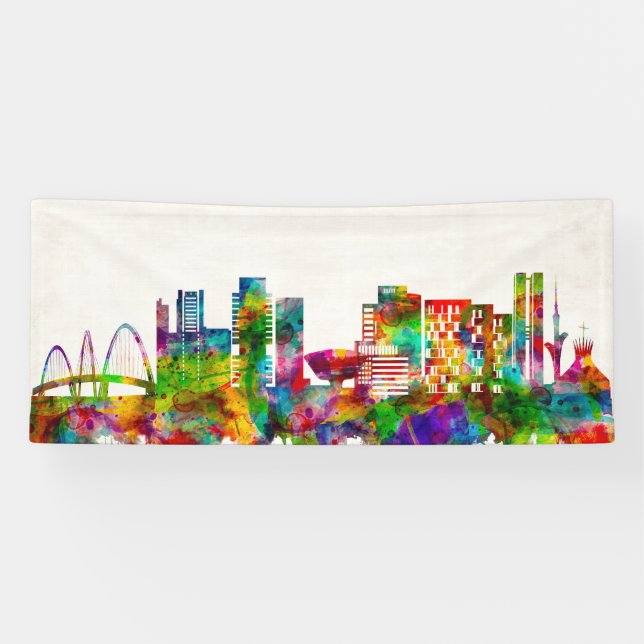 Brasilia Brazil Skyline Banner (Horizontal)