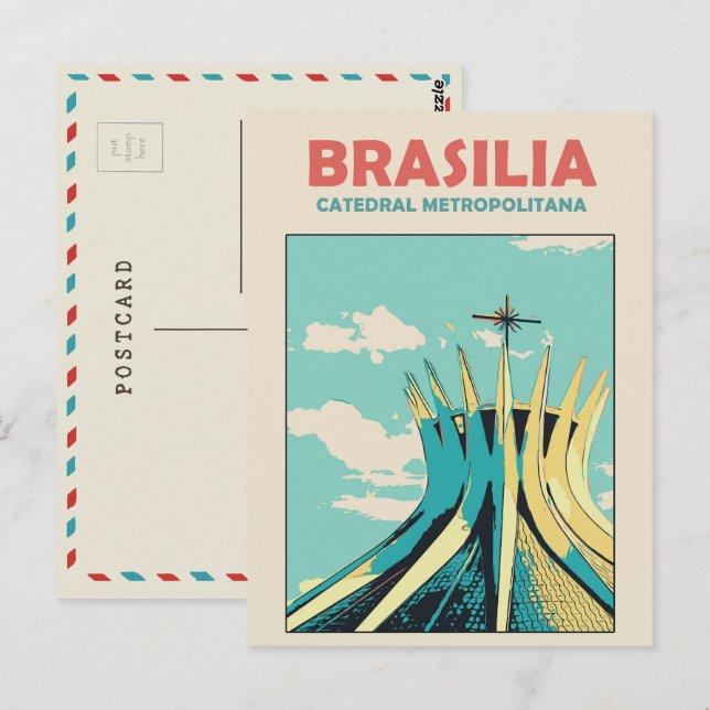 Brasilia Catedral Metropolitana, Brasil Postcard (Front/Back)