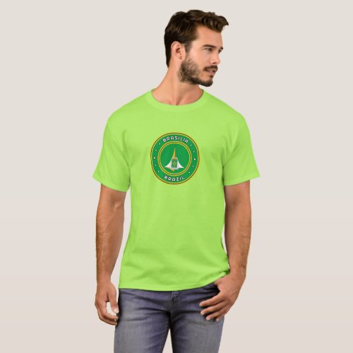 Brasilia Coat Of Arms Brazil T_Shirt
