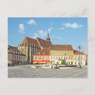 Brasov Council Square, Transylvania, Romania Postcard