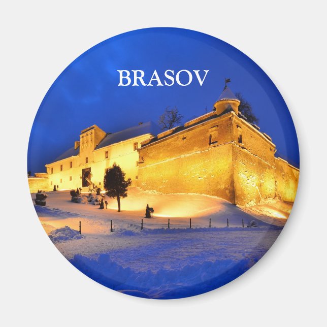 Brasov Fortress in Romania, Magnets (Front)