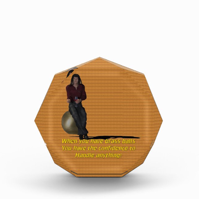 Brass Balls Acrylic Award (Front)