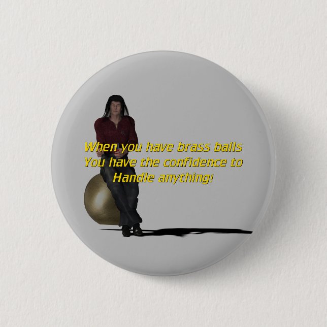 Brass Balls Button (Front)