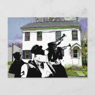Brass Band at Delaware House Postcard