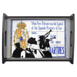 Brass Band in French Quarter Serving Tray