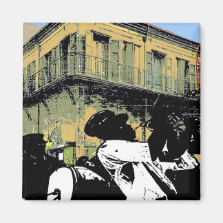 Brass Band, New Orleans Treme French Quarter Music Magnet